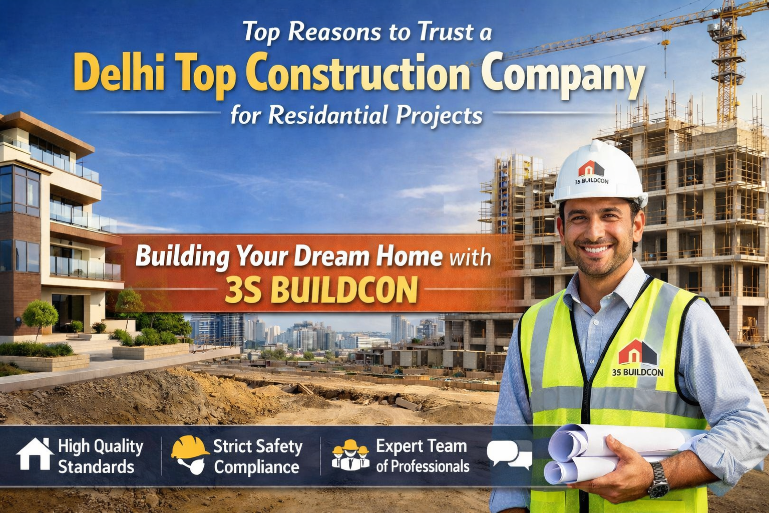 Top Reasons to Trust a Delhi Top Construction Company for Residential Projects