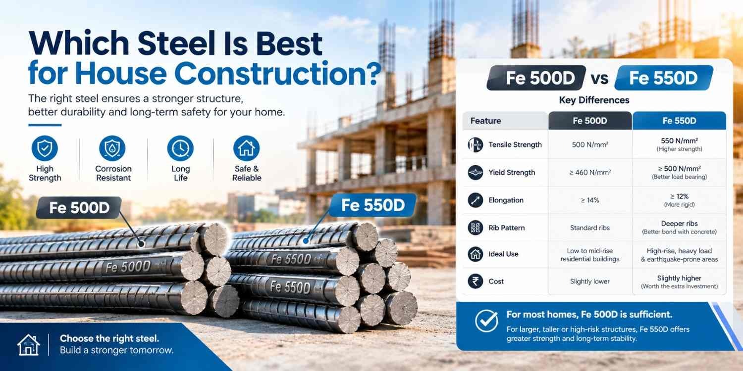 Which Steel Is Best for House Construction?