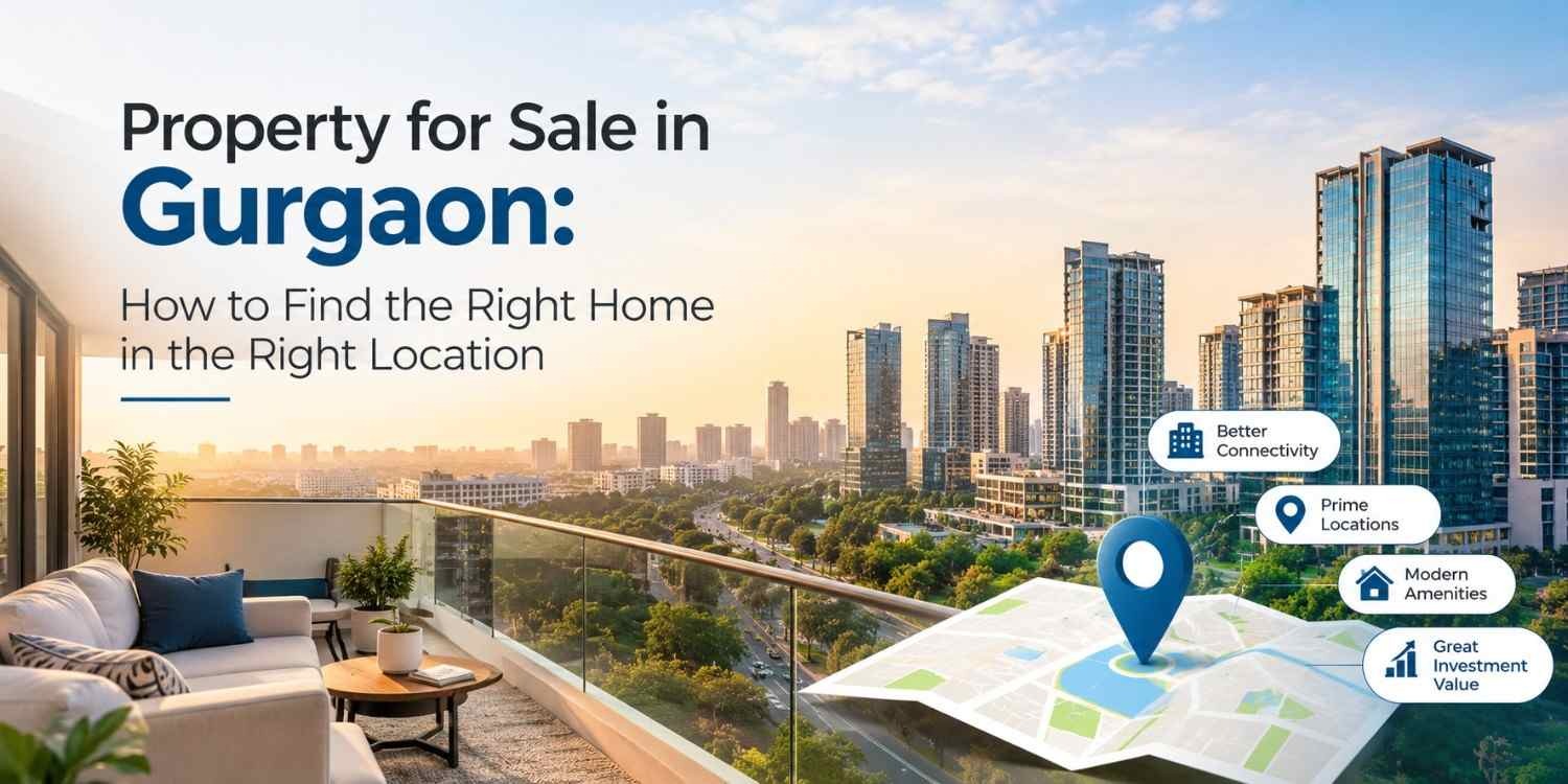 Property for Sale in Gurgaon: How to Find the Right Home in the Right Location